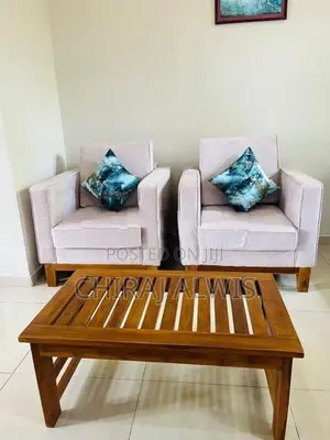 Teak Sofa Set with Coffee Table