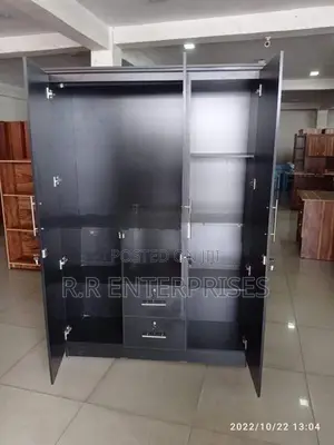 New Black Melamine Wardrobes