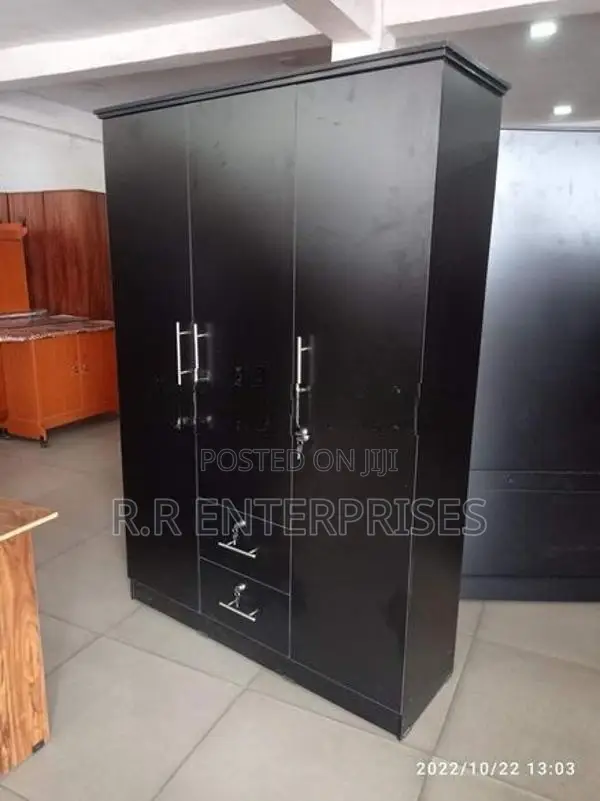 New Black Melamine Wardrobes