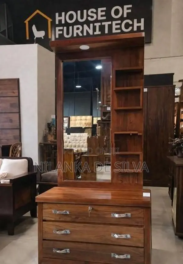 Teak Wood Dressing Table - S Model