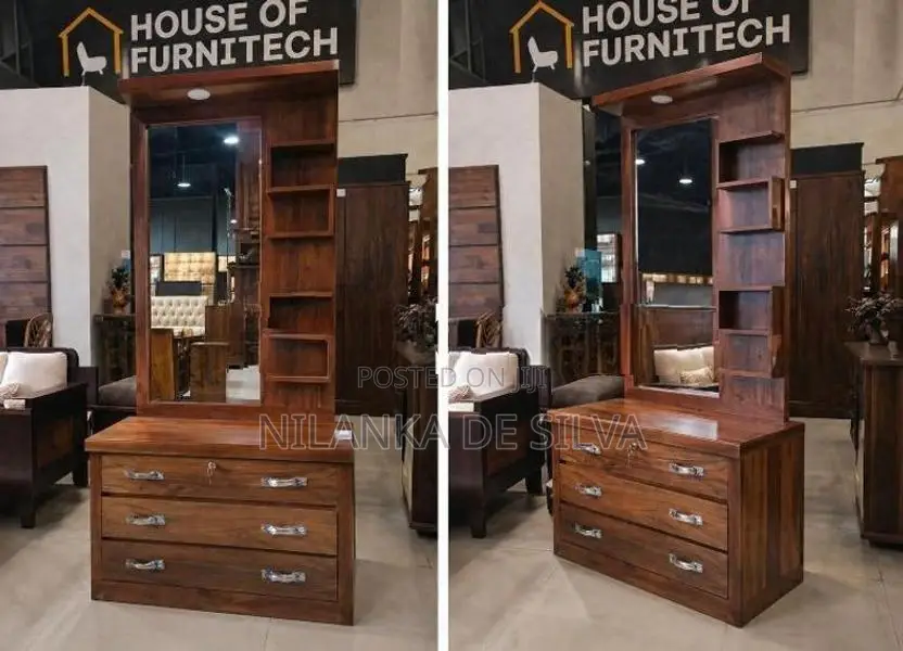 Teak Wood Dressing Table - S Model
