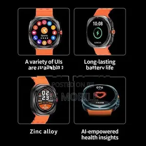 Laxasfit GT7 Ultra Bluetooth Calling Pedometer Stylish Smartwatch