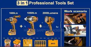 Ingco 3-in-1 professional tools set Herman HT 0586