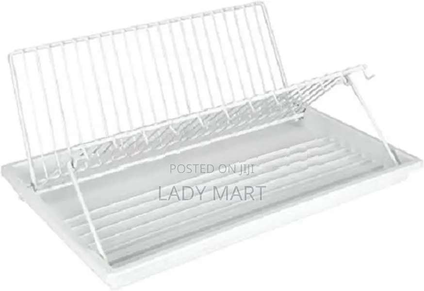 Foldable Dish Drying Rack X-Shape 2 Tier Drainer