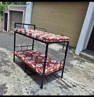 Steel Bunk Bed with Double Layer Mattress 6×3