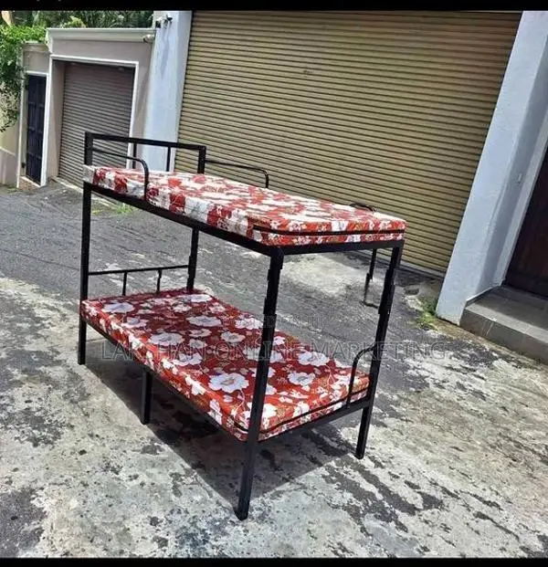 Steel Bunk Bed with Double Layer Mattress 6×3