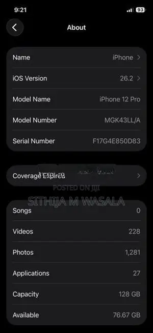 Apple iPhone 12 Pro 128GB (Used)