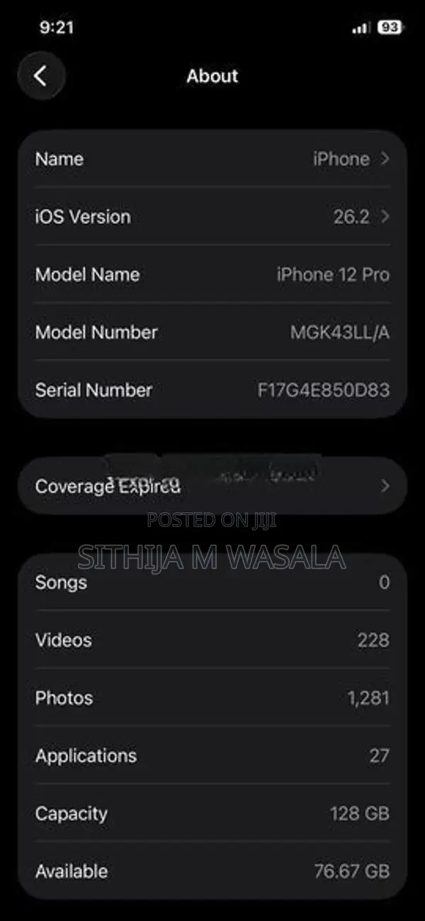 Apple iPhone 12 Pro 128GB (Used)