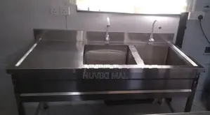 Industrial Double Bowl Sink 1500 x 700 850 HMM