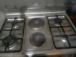 Gas Burner with Electric Oven