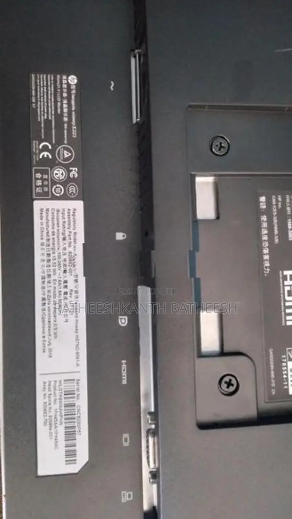 HP 21.5'' LCD Monitor