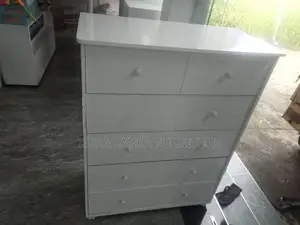 Melamine White Drawer Cupboard Xl