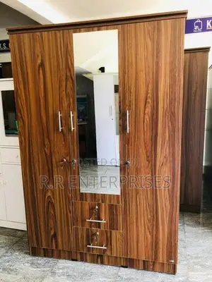 New 3 Door Melamine Wardrobes with Mirror