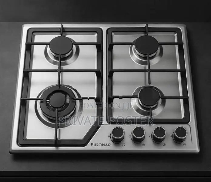 New EUROMAX (TURKEY) 4 Burner Stanless Steel Gas Cooker Hob