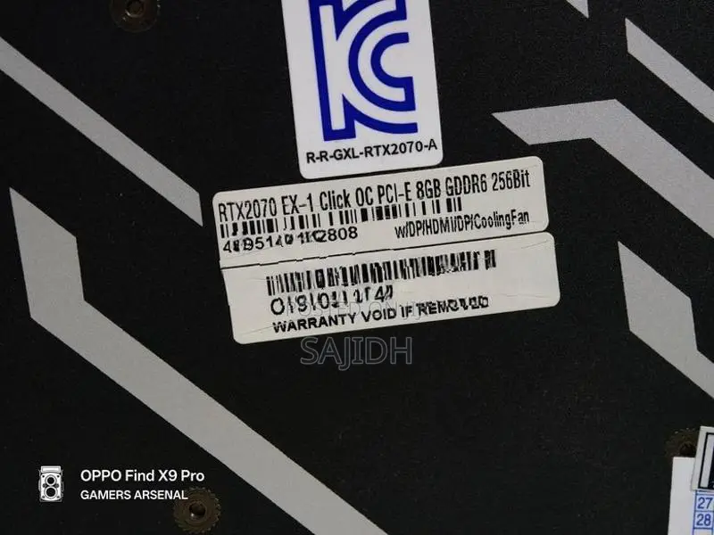 RTX 2070 8GB Graphics Card (RGB)
