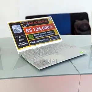 Dell inspiron 5590 |Core i7-10th Gen|Nvidia Mx250 VGA |8GB RAM Laptop