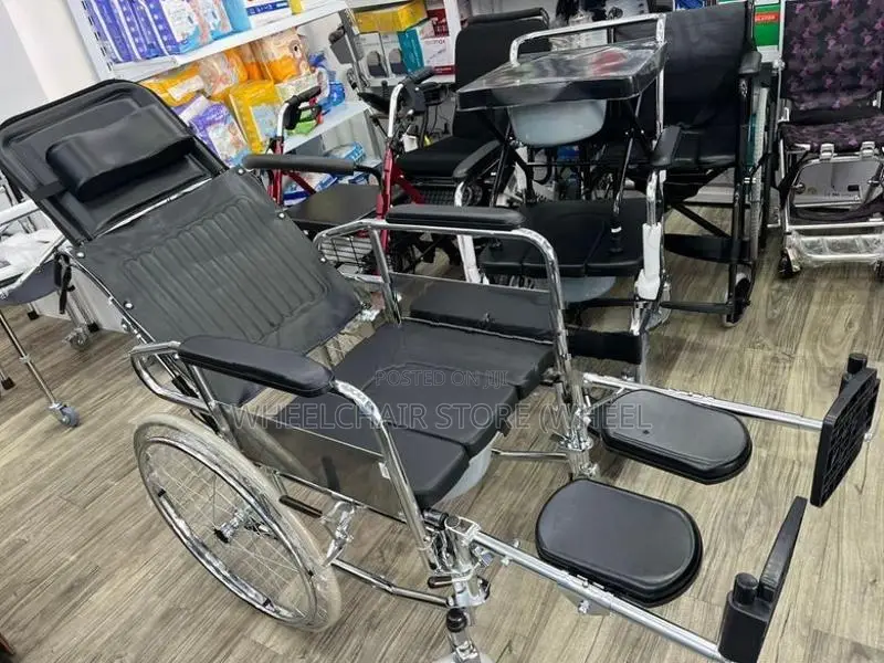 Full Option Commode Wheel Chair