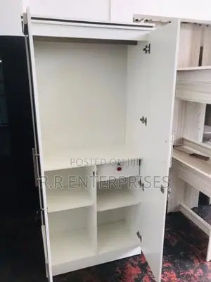 New 2 Door white Melamine Wardrobes with Mirror
