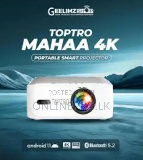 TOPTRO MAHAA 4K Projector | WiFi Netflix Portable Home Cinema