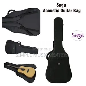 Saga Acoustic Guitar Thick Padded Foam Protect Bag Gig / Cover Case