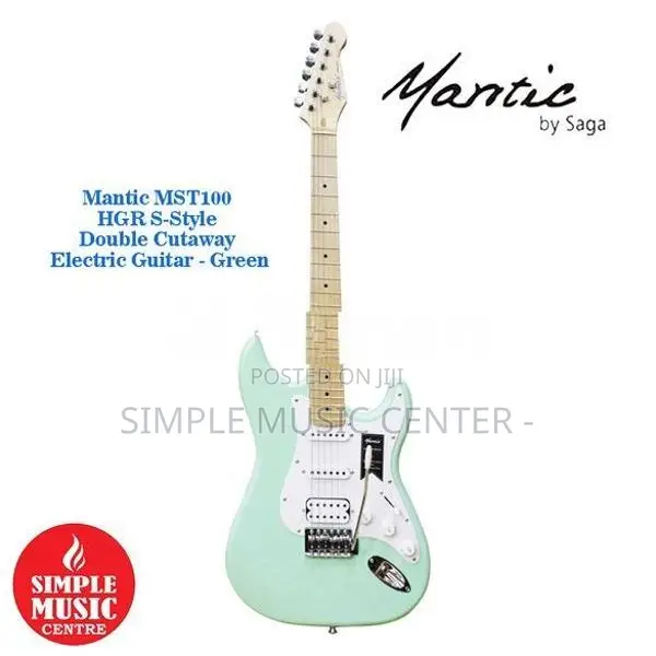 Mantic MST100 HGR S Cutaway Stratocaster Style Electric Guitar