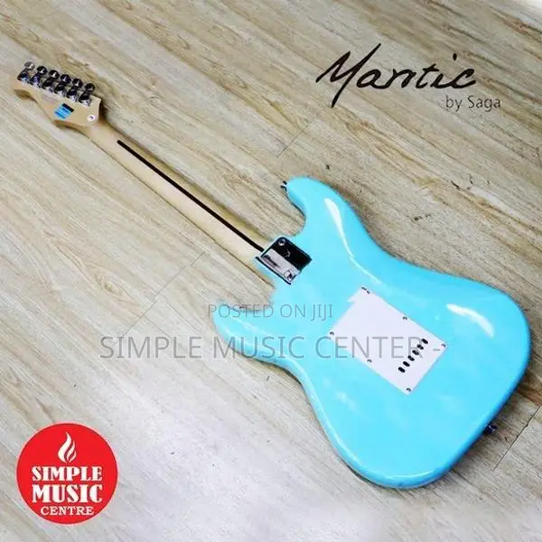 Mantic MST100 HBL S-Style Double Cutaway Electric Guitar