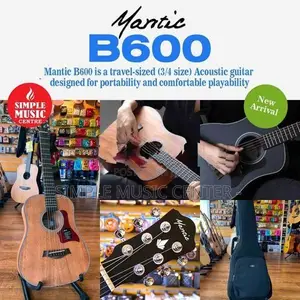 Mantic B600 34-inch travel-sized 3/4 size Acoustic guitar
