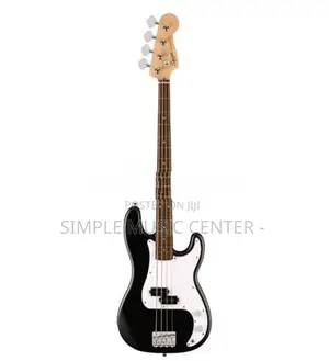 Fender Squier Precision Bass Guitar, Debut Series Laurel FB, Black