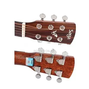 Saga Bt10 S Premium-Tier 34 Inch Solid Top Travel Guitar with Carry Ba