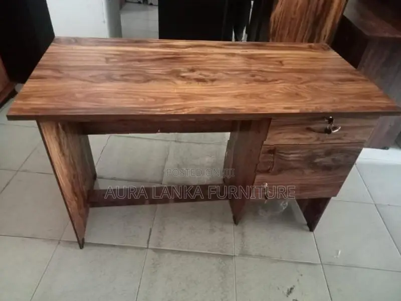 Melamine Writing Table with Cupboard 002