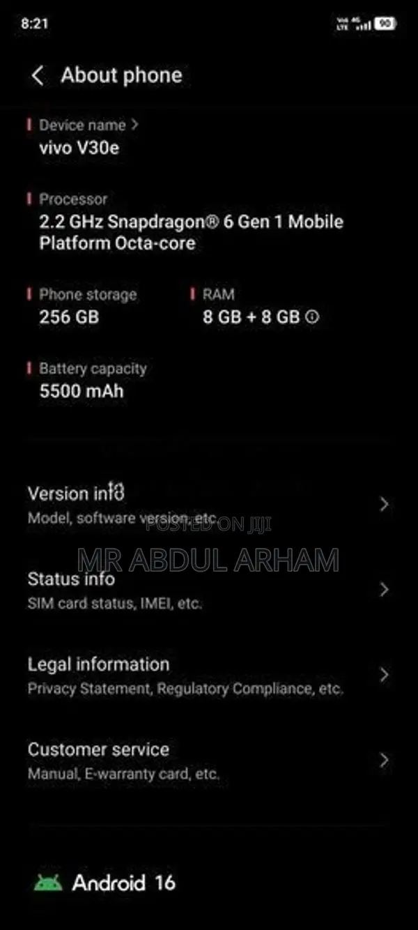 Vivo V30E (Used)