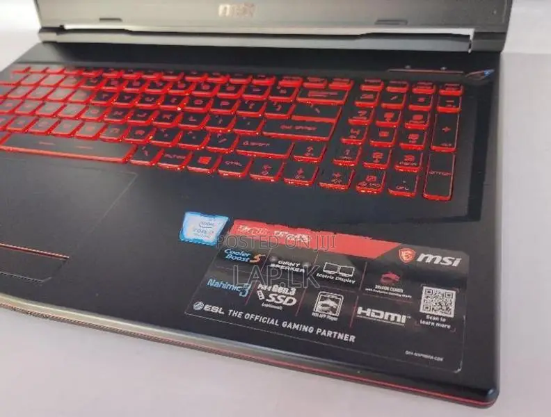 MSI GL63 9RDS i7 9th GEN GTX 1050 Ti 8GB RAM 128GB SSD 500GB HDD Lapto