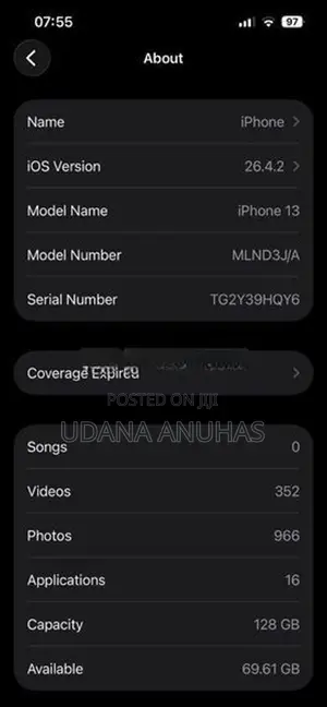 Apple iPhone 13 (Used)