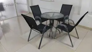 Outdoor Garden Umbrella with Table Chairs
