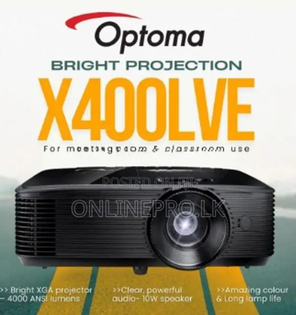 Optoma X400LVe Projector | 4000 Lumens Indoor & Outdoor Use