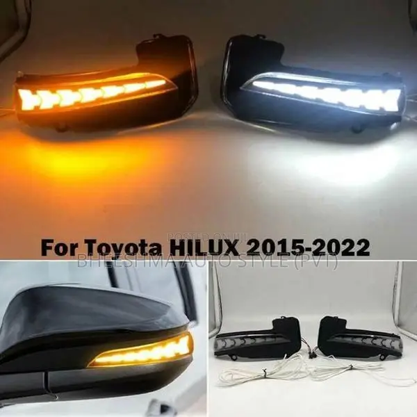 Toyota Hilux Revo Fortuner Turing Light Mirror Cover With Moving LED