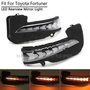 Toyota Hilux Revo Fortuner Turing Light Mirror Cover With Moving LED