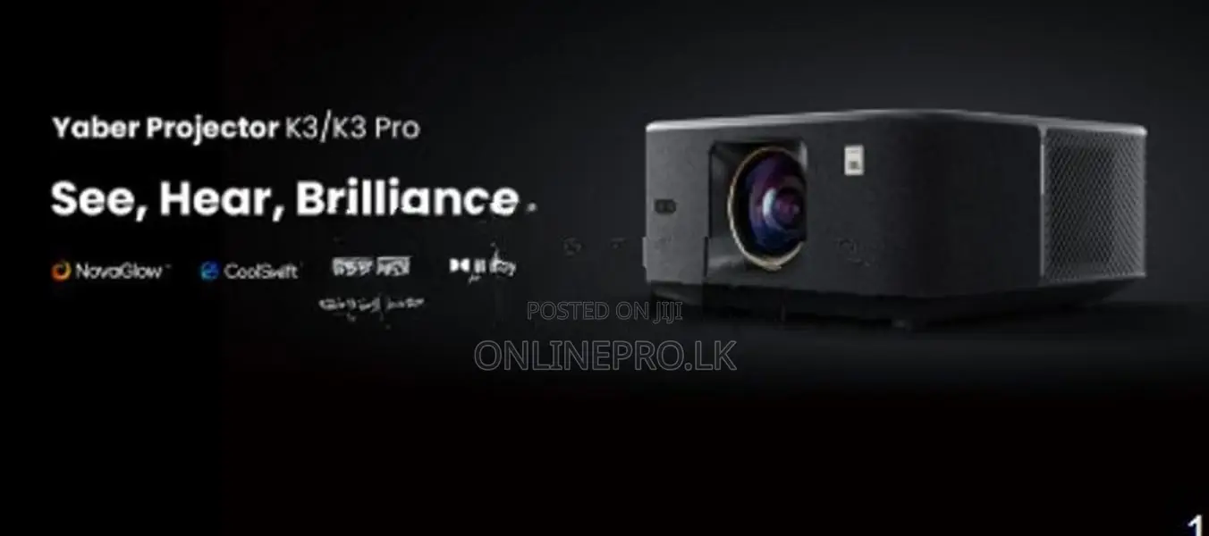 Yaber K3 Pro Google TV Projector | Full HD Built-in JBL Speakers
