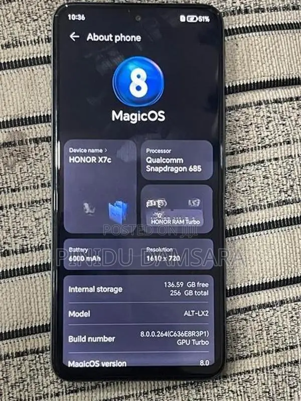Honor X7c 256GB (Used)