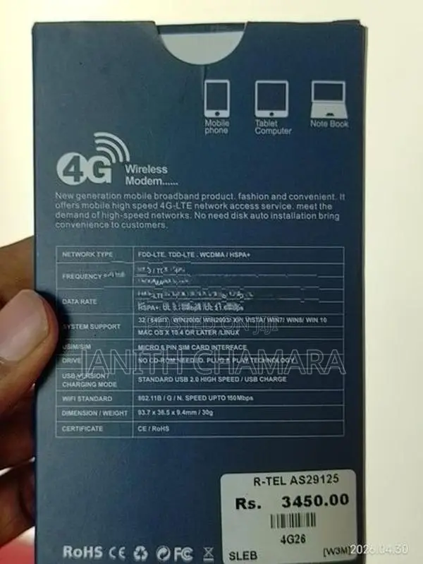LTE 4G WiFi Modem with Hotspot