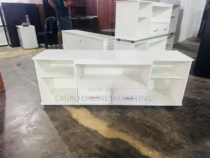 New Melamine White 65" TV Stand