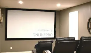 7×5 Feet Manual Projector Screen | Semi Auto Roll Home & Office Use