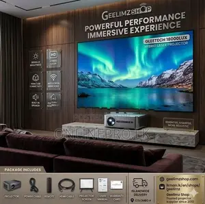 Gleetech Hybrid Laser Projector 18000Lux | Bright HD Home Theater Use