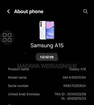 Samsung Galaxy A15 (Used)