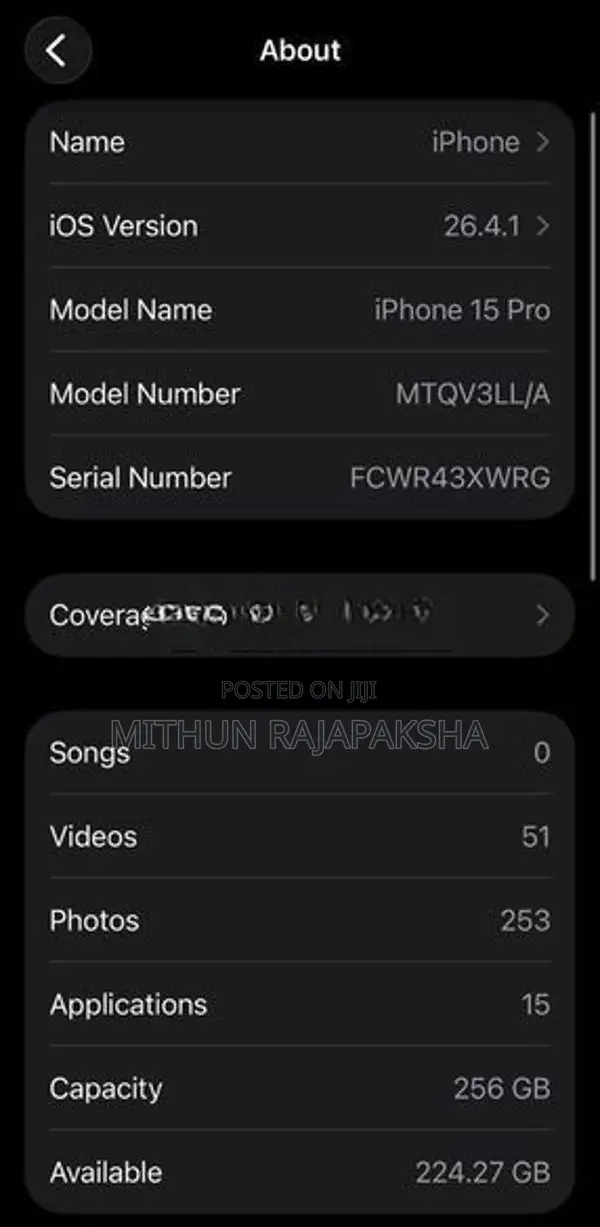 Apple iPhone 15 Pro (Used)
