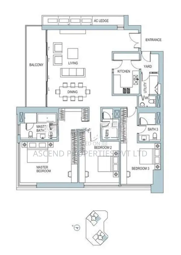 Best Sea-View 3BR at One Galle Face Residence West Tower