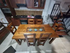 තේක්ක මේසය හා පුටු 6