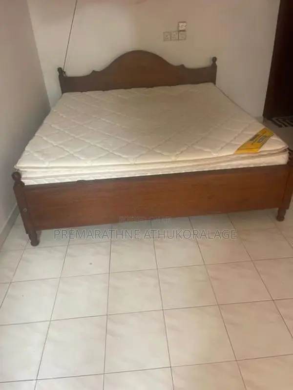 Large Double Bed with Mattress