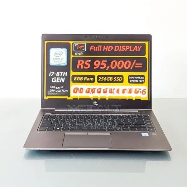 HP ZBook 14u G6 Core i7-8th Gen 8GB DDR4 RAM 256GB SSD Laptop