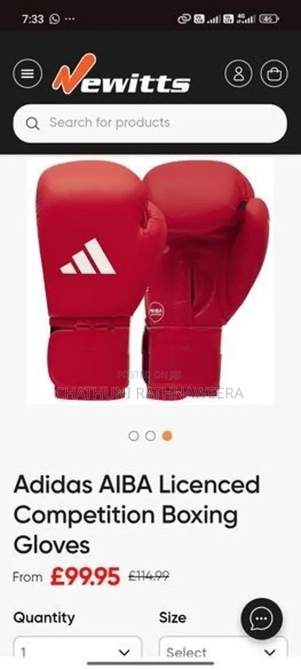 Branded Adidas Boxing Gloves